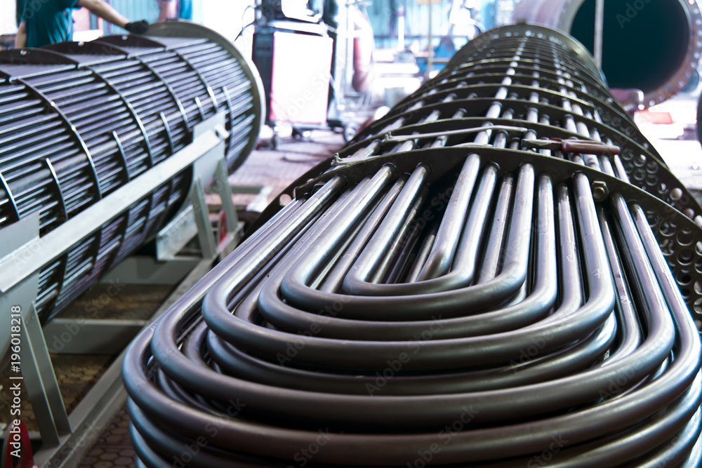 Obraz na plátně Pipe bundle, tube grid