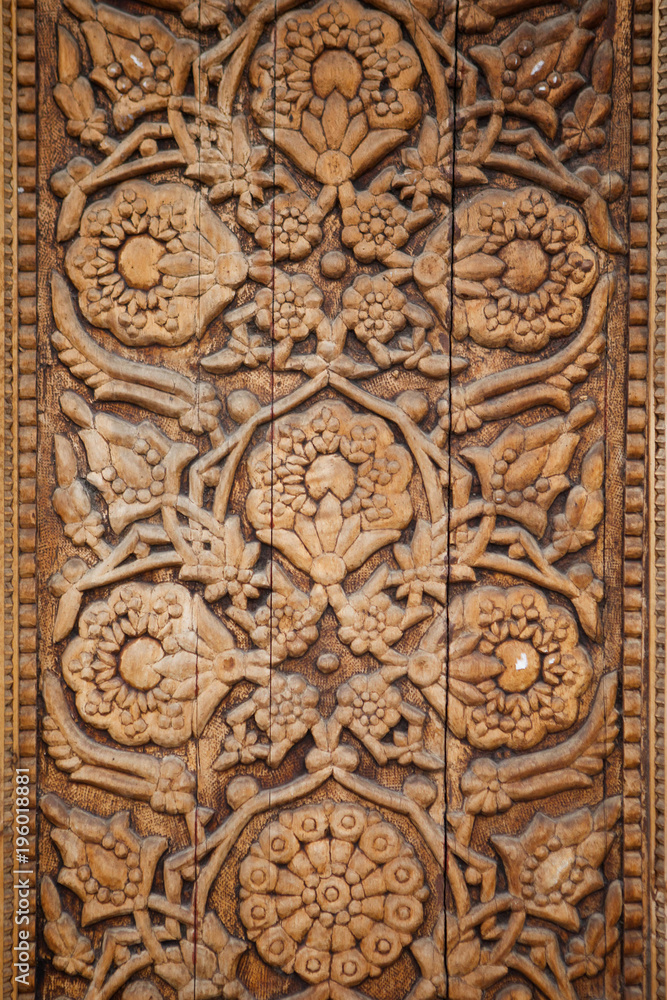 Wood pattern decorative bas-relief