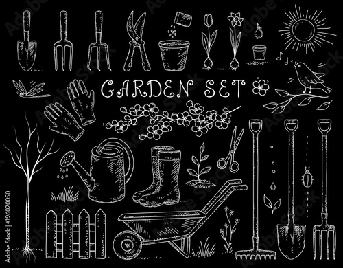 chalk spring garden set