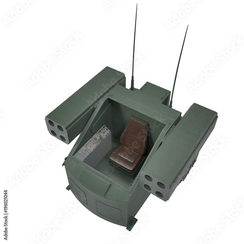 Avenger Air Defense System TWQ-1 on white. 3D illustration photo