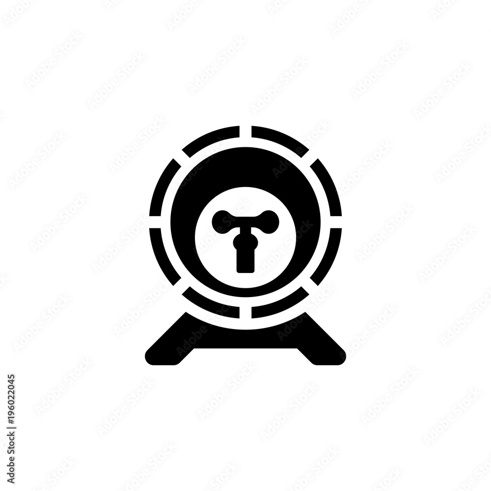 Wooden Alcohol Barrel. Flat Vector Icon. Simple black symbol on white background Wooden Alcohol Barrel. Flat Vector Icon. Simple black symbol on white background