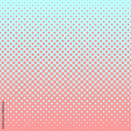Halftone abstract background in rose and complement colors