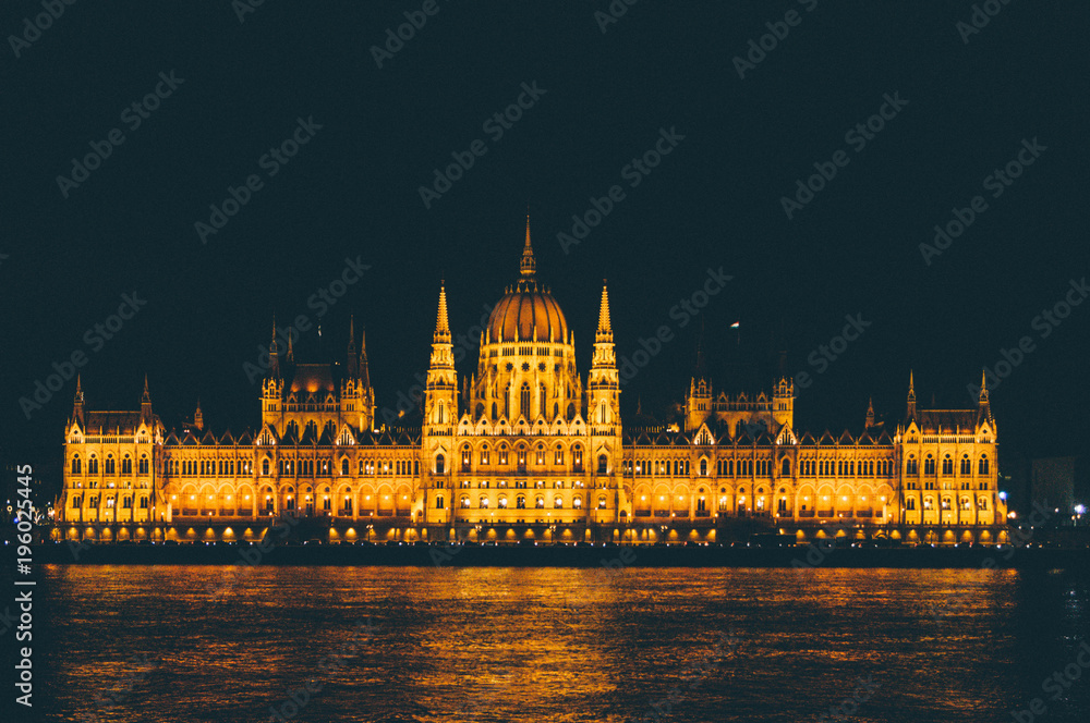 Fototapeta premium Budapest Parliament building at night