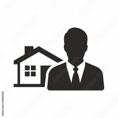 Real estate agent icon