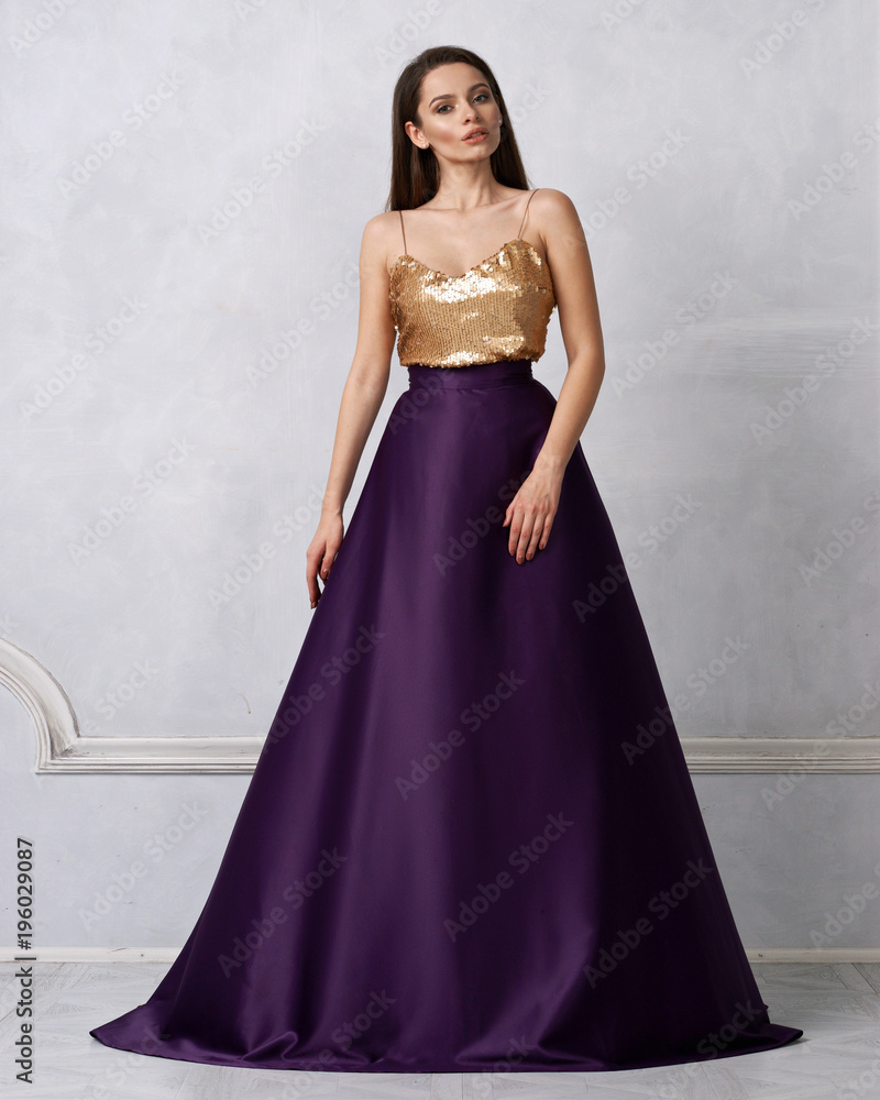 Buy Purple Satin off Shoulder Prom Dress With Train. Lace-up Corset and  High Slit Dark Violet Wedding Dress. Bridesmaid Wedding Guest Dress. Online  in India - Etsy