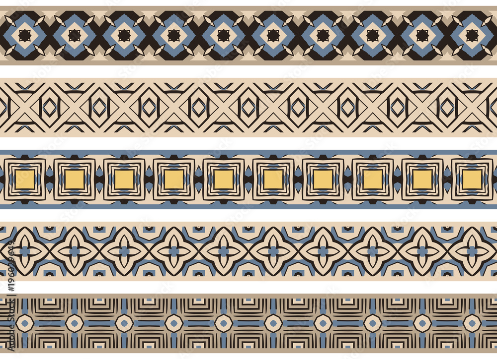 Seamless decorative borders Seamless decorative borders