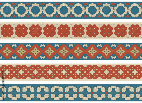 Seamless decorative borders