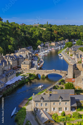 Obraz na płótnie Village Dinan in Brittany - France