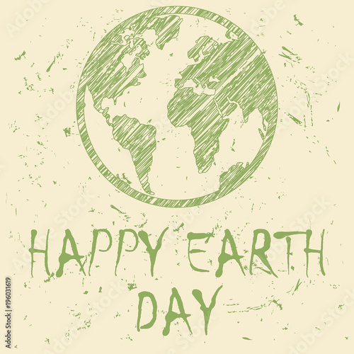 Happy Earth day background for web design