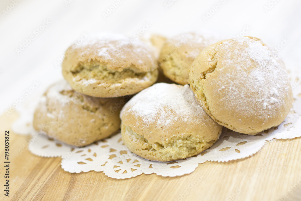Bread. Bake (baking). Fresh rolls with sprinkling Bread. Bake (baking). Fresh rolls with sprinkling