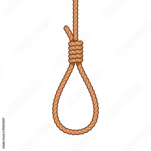 Hangman noose rope knot photo
