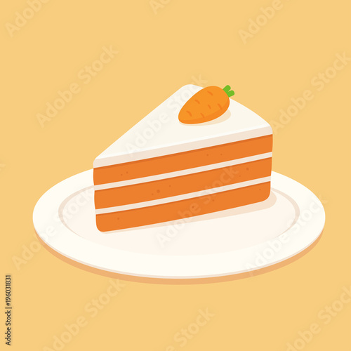 Carrot cake slice