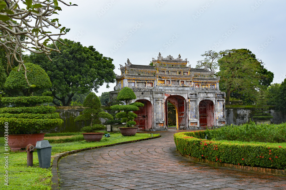 The Tho Chi Gate in the Dien Tho Residence complex in the Imperial City, Hue, Vietnam

