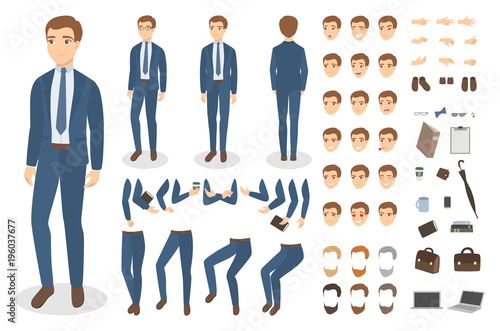 Businessman character set.