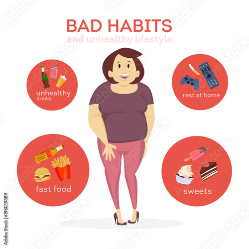 Woman bad habits.