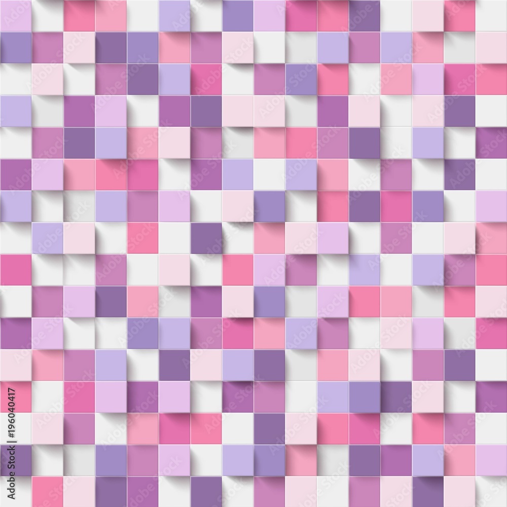 Chaotic mosaic of squares Chaotic mosaic of squares