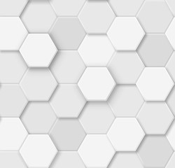 Crédence de cuisine Hexagone patrons Mosaïque hexagonale tons neutres  © AK_Vector