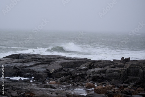 Maine Waves During Snow Stoirm