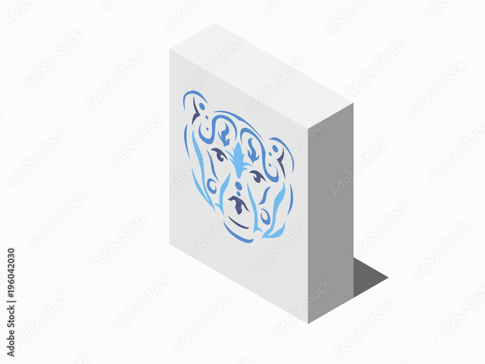Tribal bear cardboard package box Tribal bear cardboard package box