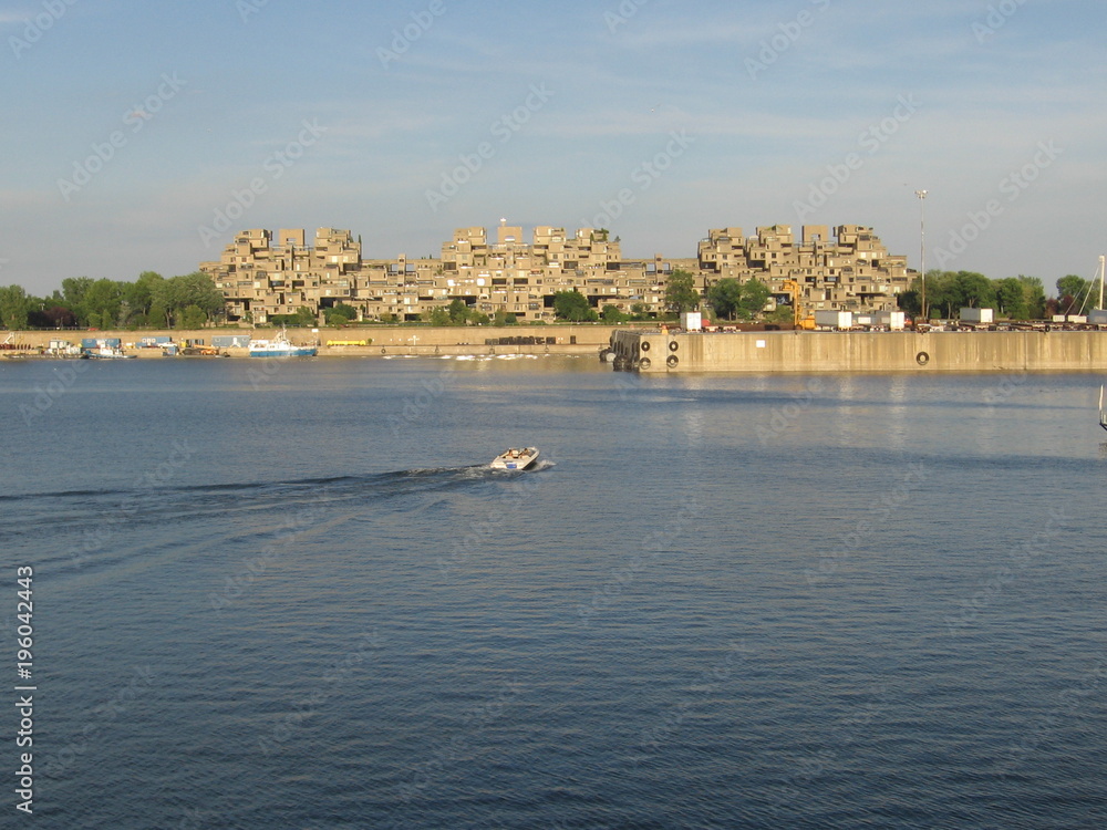 Habitat 67, Montreal, quebec, from the river
