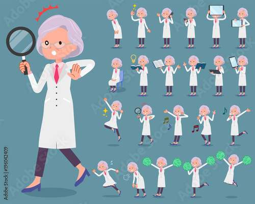 flat type Research Doctor old women_2