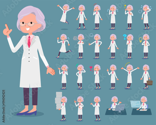 flat type Research Doctor old women_1