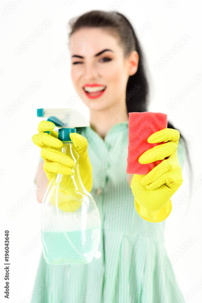 Cleaning service and work concept. Cleaning service and work concept.