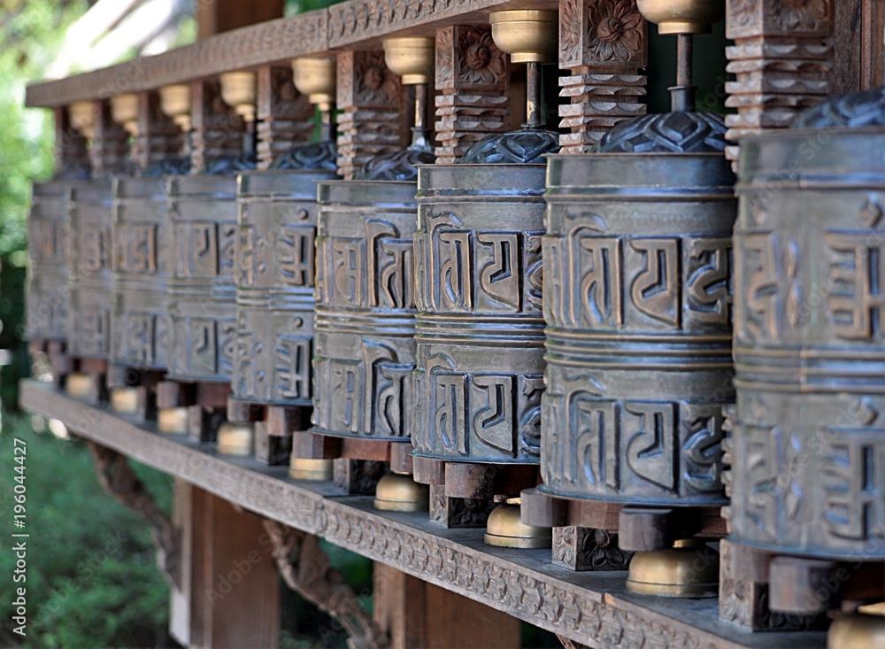 detail view, tibetan bells detail view, tibetan bells