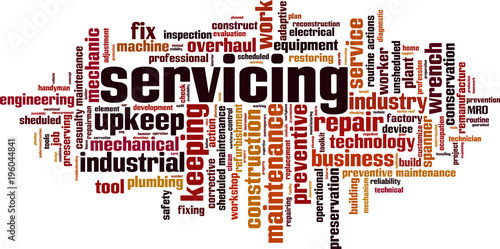 Servicing word cloud