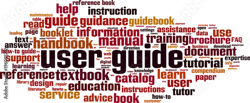 User guide word cloud