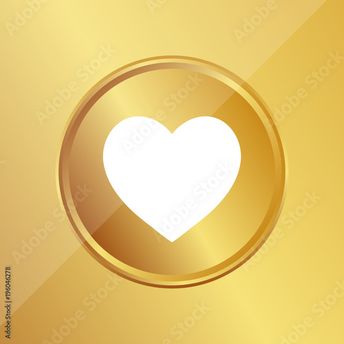 Gold Medaille - Herz