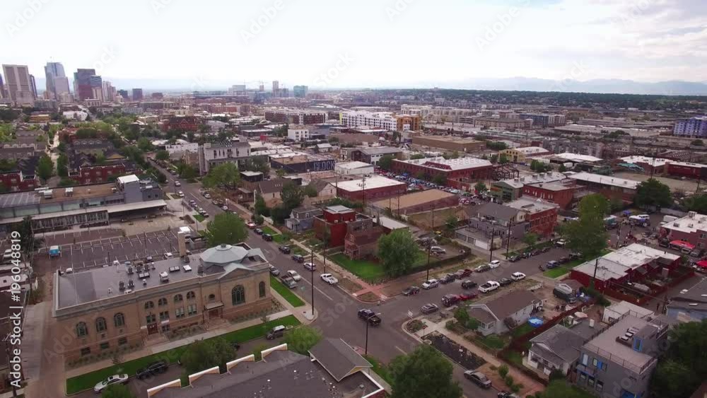 Denver Aerial View From Rhino Neighborhood Denver Aerial View From Rhino Neighborhood
