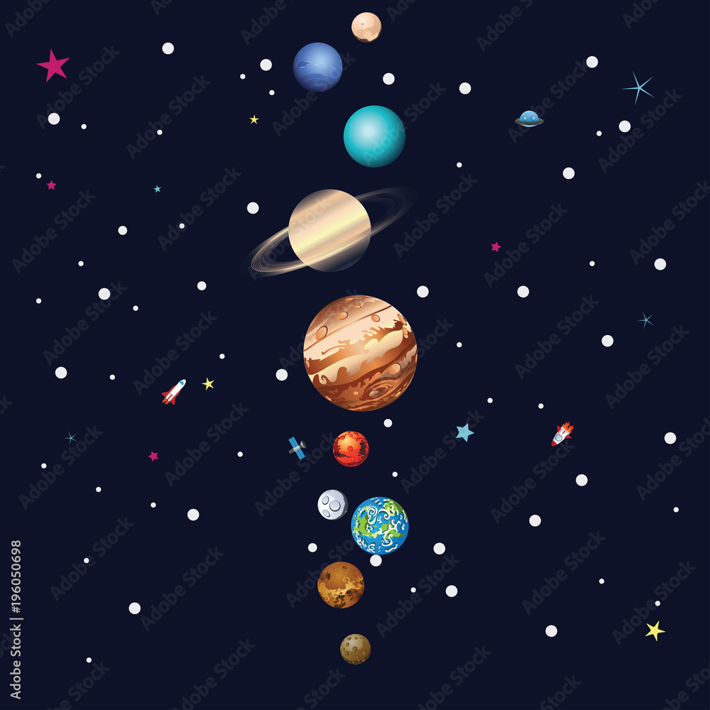Fototapeta premium Parade of Planets