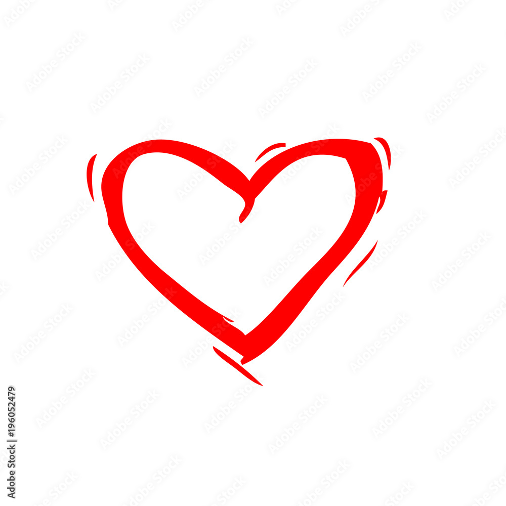 cute heart design icon. love concept. valentine day. vector illustration