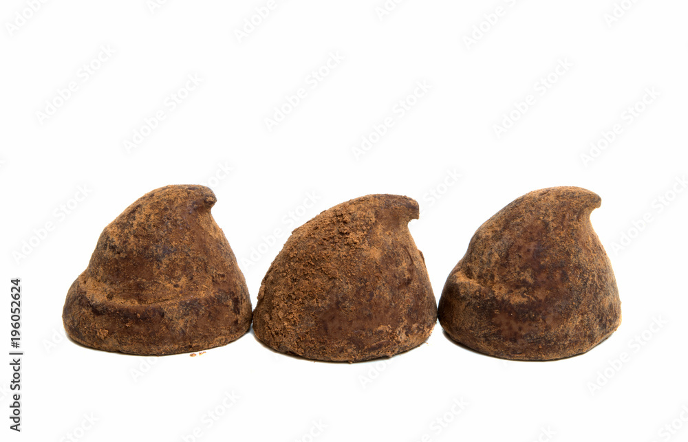 chocolate belgian truffle isolated chocolate belgian truffle isolated