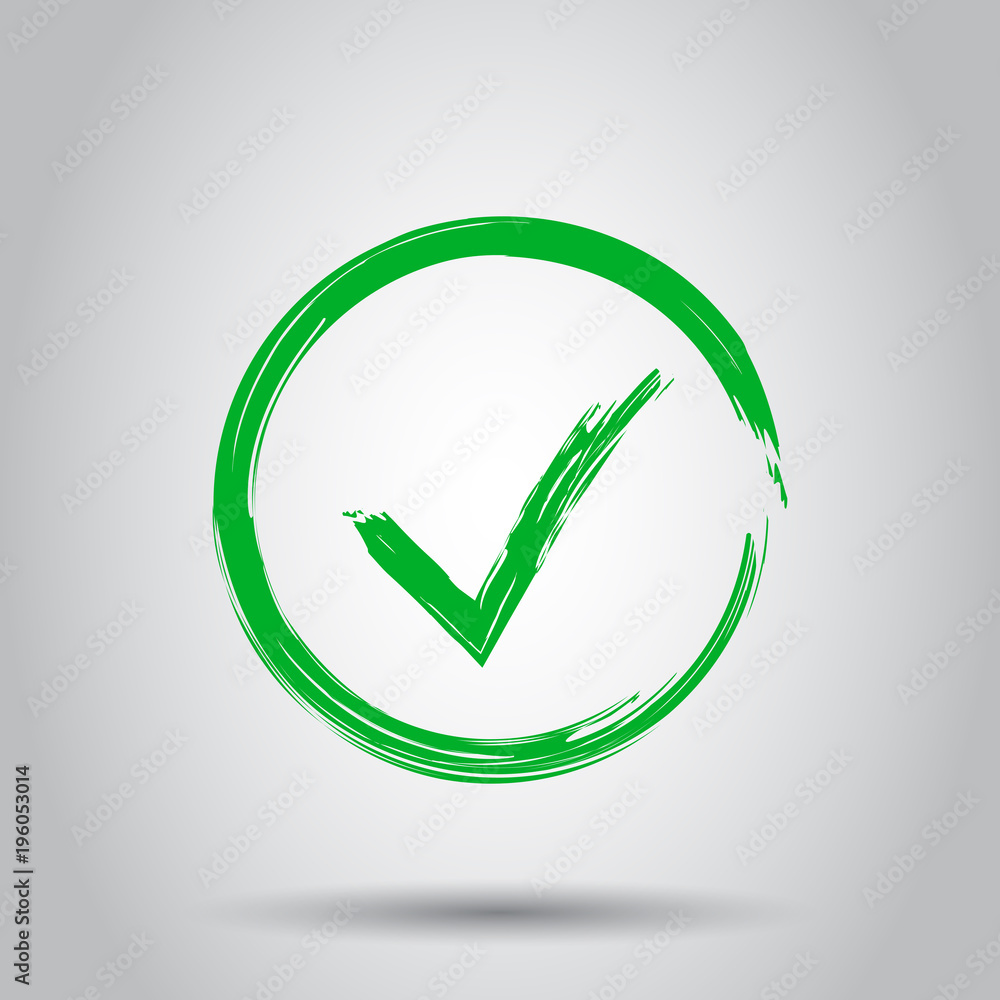 Check marks ok, accept icon. Business concept vector illustration. Yes checkmark symbol. Check marks ok, accept icon. Business concept vector illustration. Yes checkmark symbol.