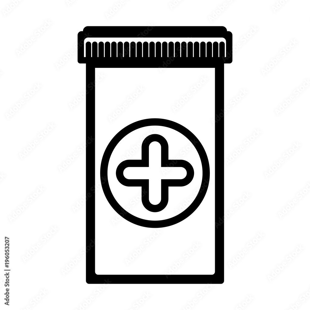 Fototapeta premium the pill bottle icon.