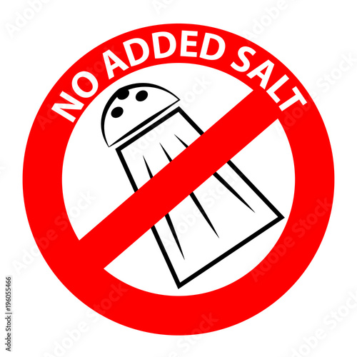 No added salt symbol