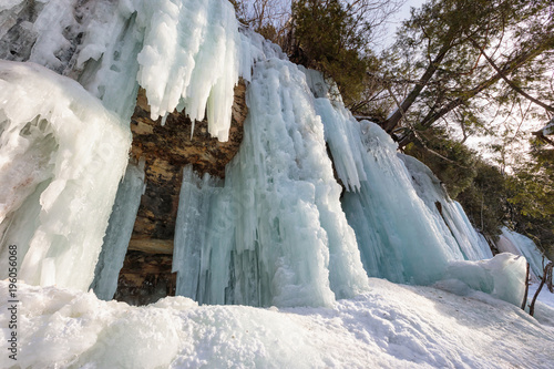 Ice Curtains and Formations at Sand Point, Munising Michigan, USA © csterken