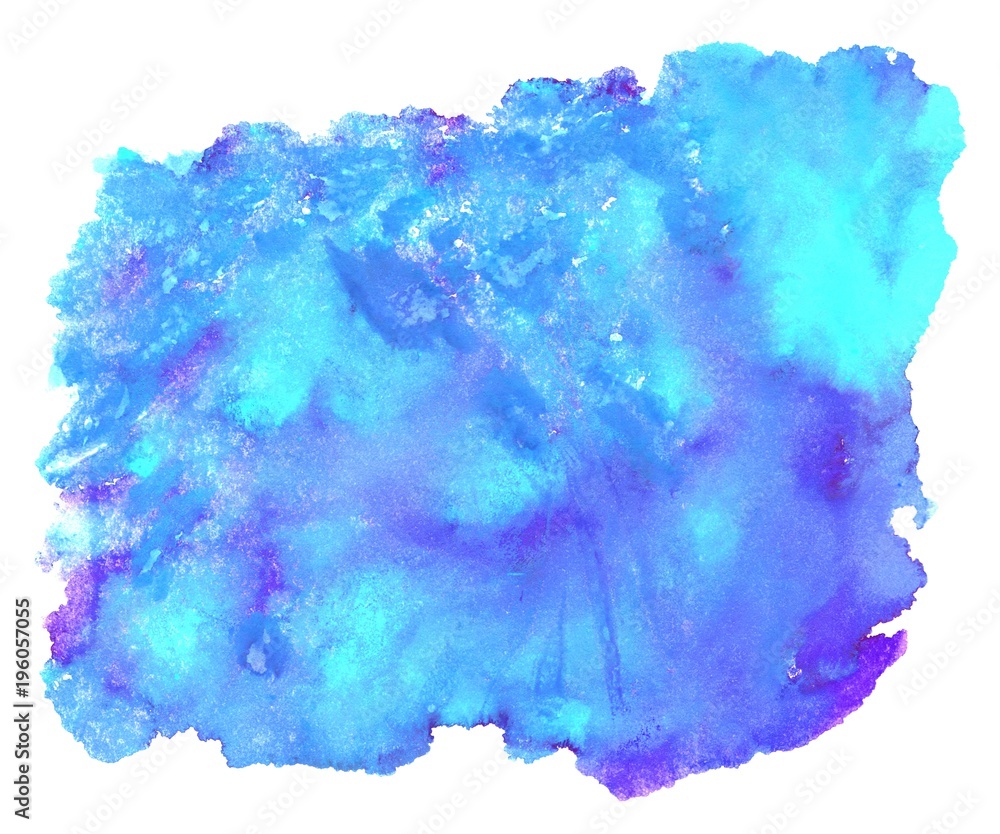 Wasserfarbe blau türkis lila