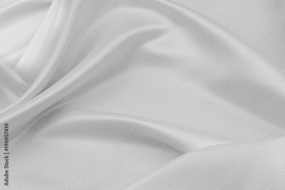 Obraz premium White silk fabric
