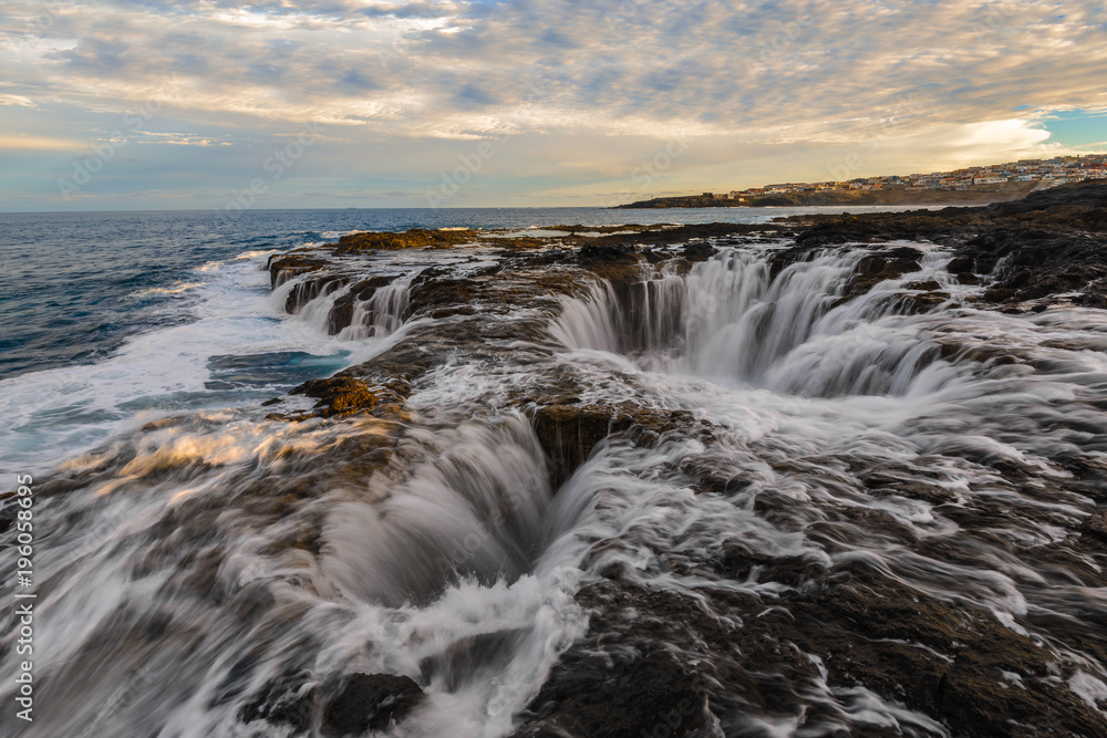 Fototapeta premium Natural blowhole of La Garita, Gran Canaria, Spain