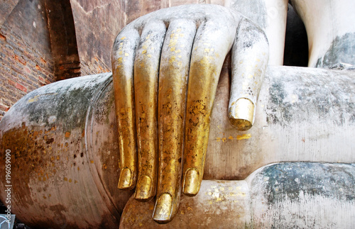 Big Buddha Hand  In Sukhothai