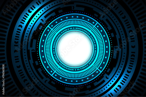 Technology interface hud abstract background vector design