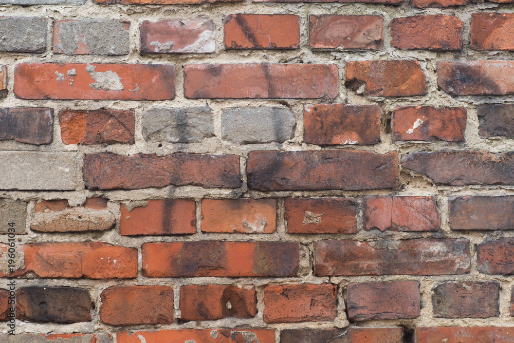 Obraz premium old weathered brick wall background