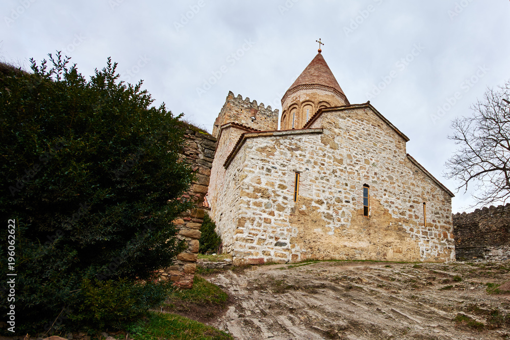 Ananuri fortress on the Georgian Military Road in Georgia.