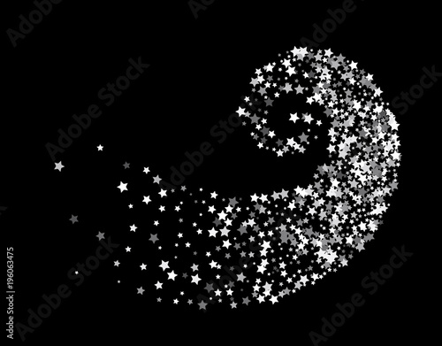 Stars twisted in swirl or vortex