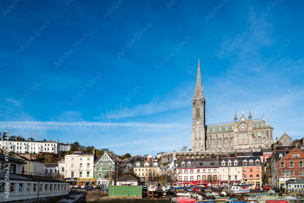 Waterfront of Cobh a sunny morning