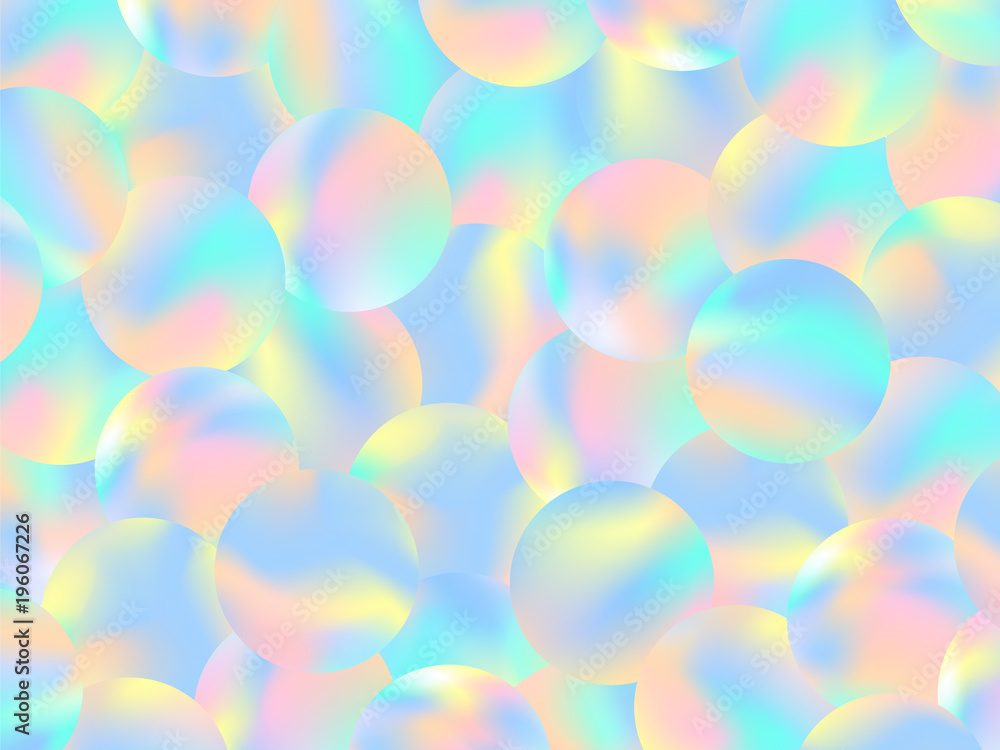Holographic bubbles background pastel smooth wallpaper 1