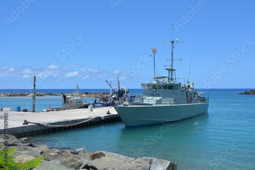 Te Kukupa patrol boat at Port of Avatiu Rarotonga Cook Islands